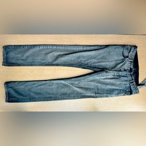 Rick Owens Drkshdw Mens 29 Detroit Cut Jeans in Hustler Blue Button Fly